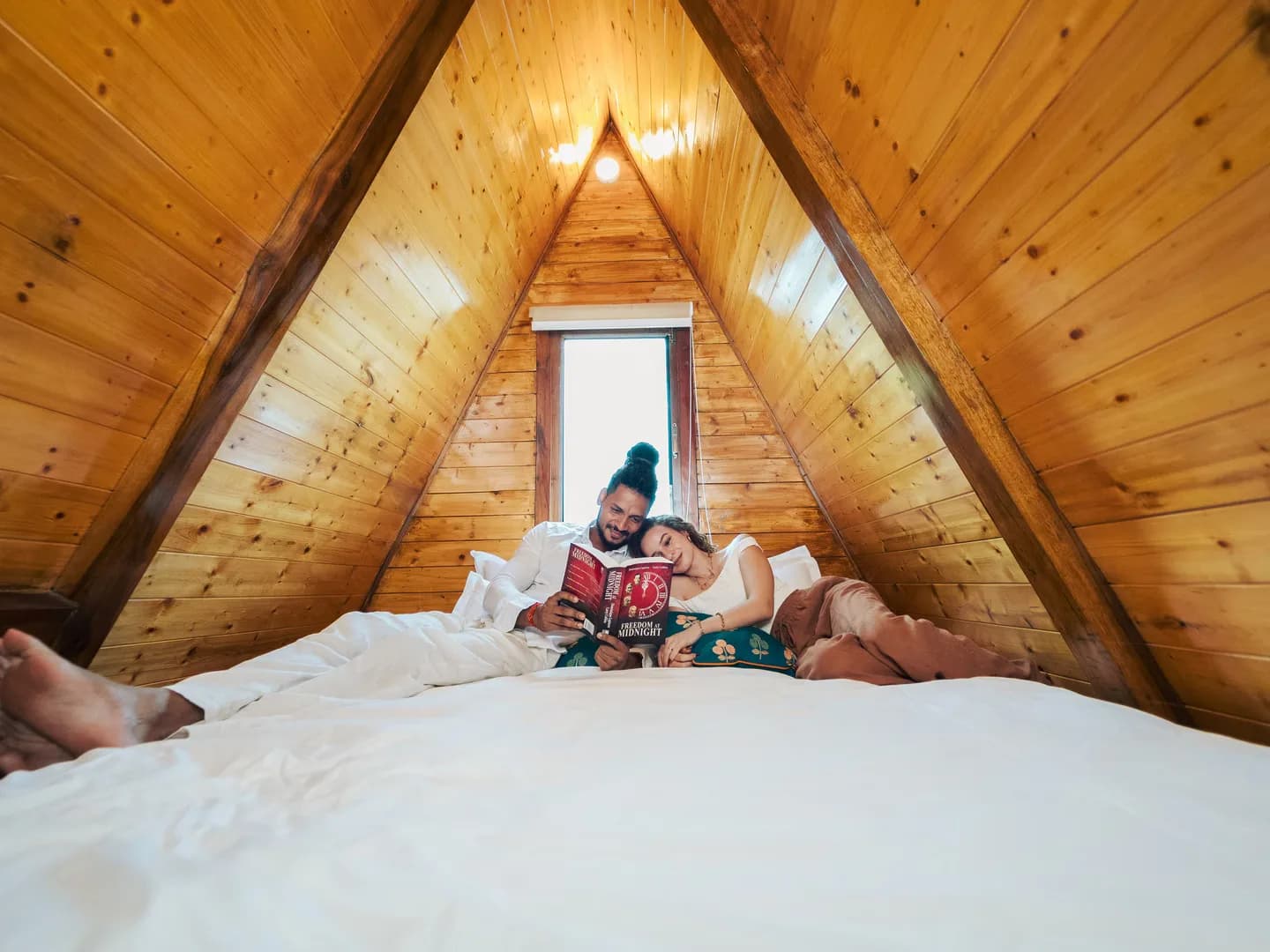 A loft at the top of the stairs